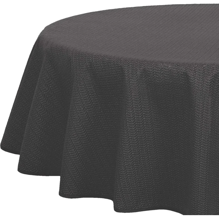 Brandsseller Gartentischdecke 160x220 cm Tischdecke mit Paspel Outdoor Tischtuch oval Weichschaum für Garten, Terrasse, Balkon wetterfest rutschfest - Grau – Bild 1