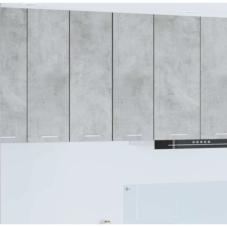 vidaXL Hängeschrank 2 stk. Betongrau und Weiß 30 x 31 x 80 cm 884249 – Bild 1