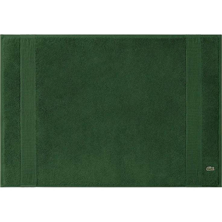 LACOSTE Badematte - LLECROCO, Badvorleger, Bio-Baumwolle Grün 50x70 cm