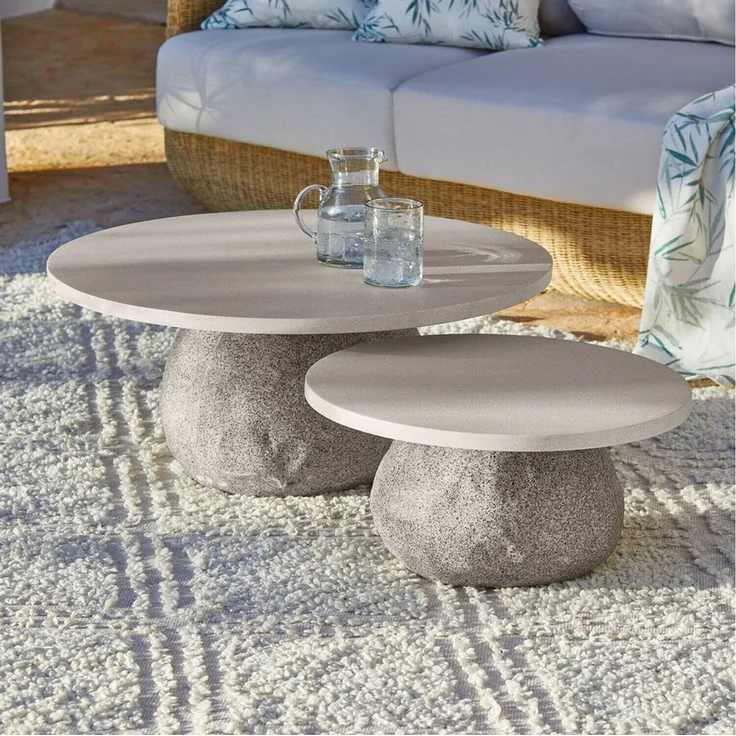 Mirabeau Gartentisch Couchtisch Orivana grau/beige – Bild 4