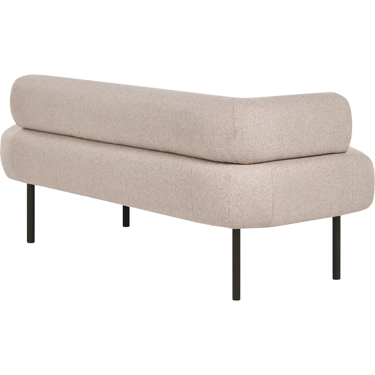 Linksseitige Chaiselongue MIRMANDE Stoff Hellbraun – Bild 5