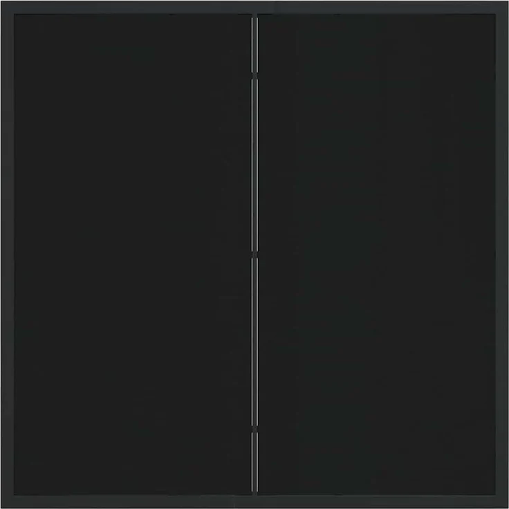 vidaXL Gartentisch Schwarz 80 x 80 x 73 cm Metall 42010312 – Bild 7