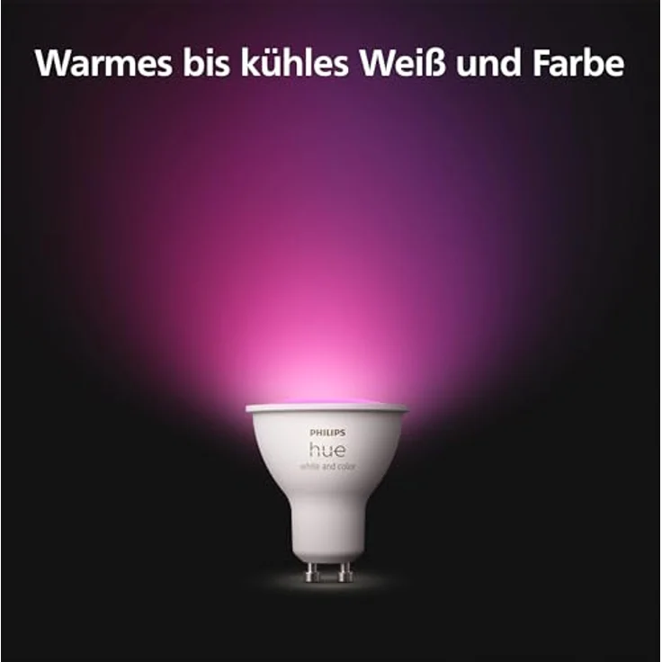 Philips Hue White & Col. Amb. GU10 Doppelpack 2x350lm. – Bild 3