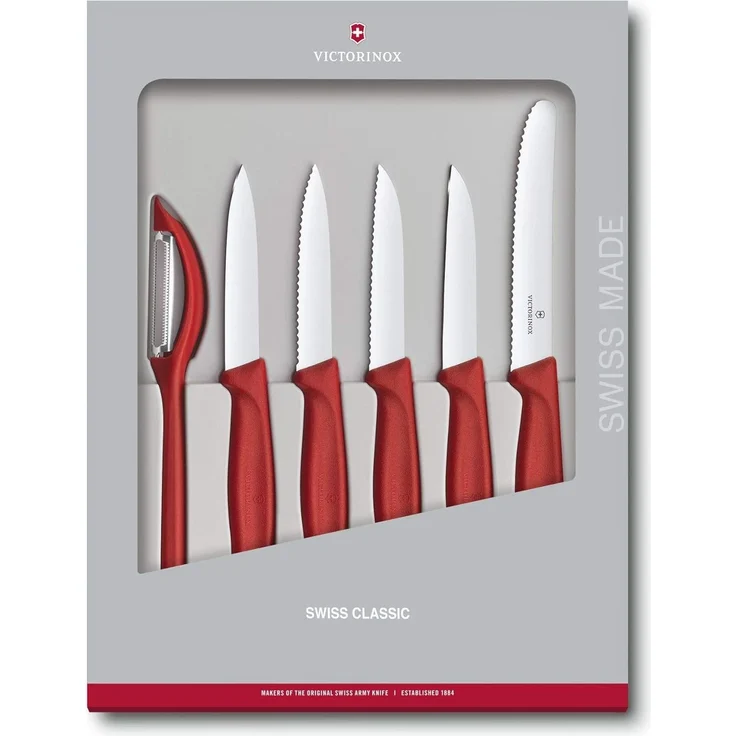 Victorinox Swiss Classic Gemüsemesser-Set 6-teilig rot – Bild 4