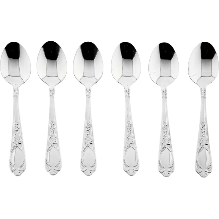 Rococo 30-teiliges Besteckset aus hochwertigem 18/10-Edelstahl - Silber – Bild 9