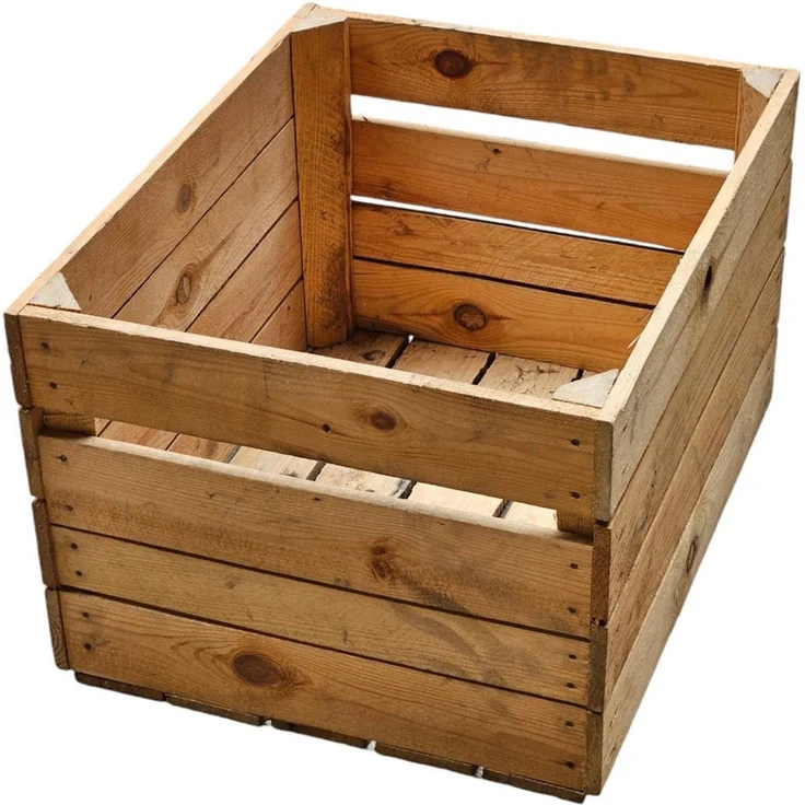 Holzkisten 4er Set 50 x 40 x 30cm Vintage Natur – Bild 8