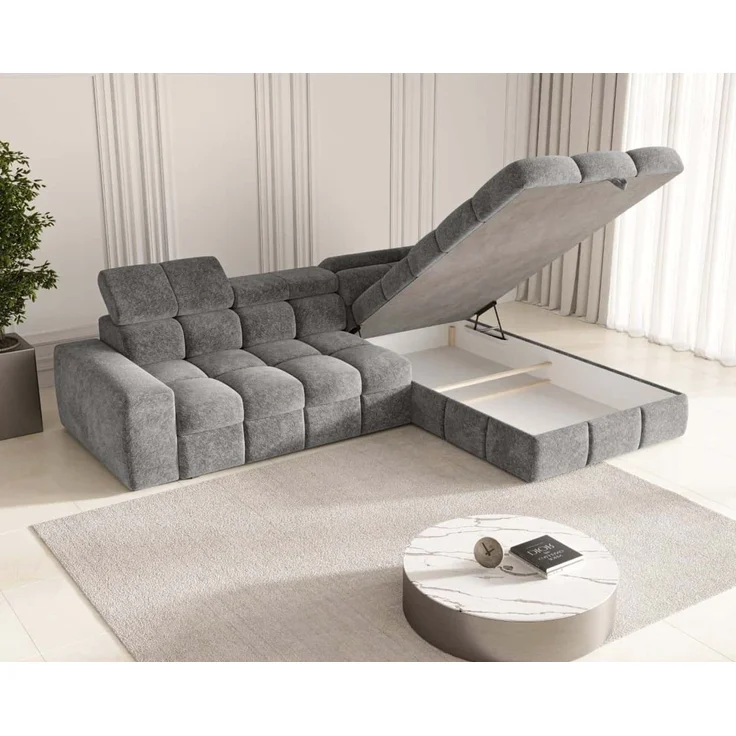 Ecksofa Bianco mit Schlaffunktion und Bettkasten | Jan-Art | verschiedene Farben erhältlich – Bild 3