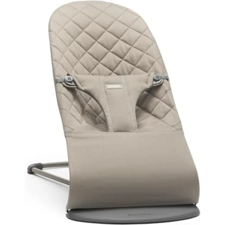 BabyBjörn Bliss Cotton Wippe - Sandgrau Braun sand