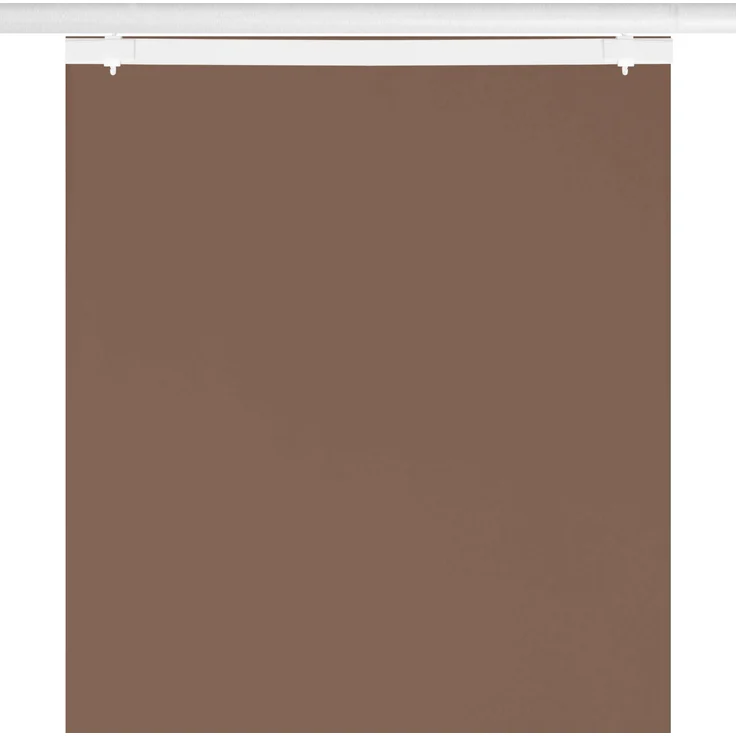 Bestlivings Flächenvorhang Elena (B x H) 60 x 260 cm inkl. Zubehör Dunkelbraun, transparenter einfarbiger Schiebevorhang, in vielen Farben – Bild 5