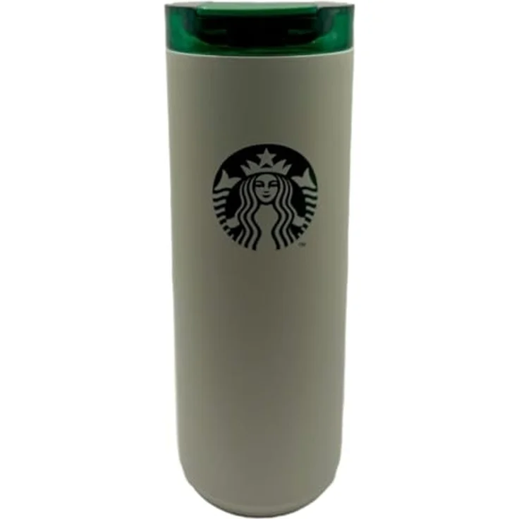 Starbucks Frühstücks-Geschirrset Starbucks Snow Tumbler white green lid insulated 476ml – Bild 2