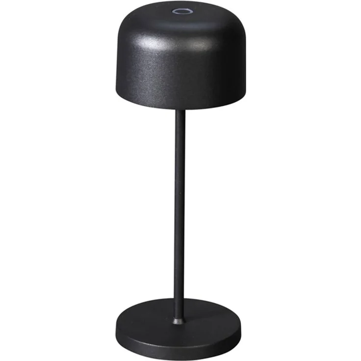Kleine Akku Tischleuchte LILLE per USB aufladbar, Schwarz Höhe 20cm – Bild 2