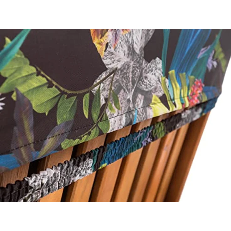 Bjird Liegenauflage, Polyester bunte Blätter, 200 x 55 x 8 cm – Bild 8