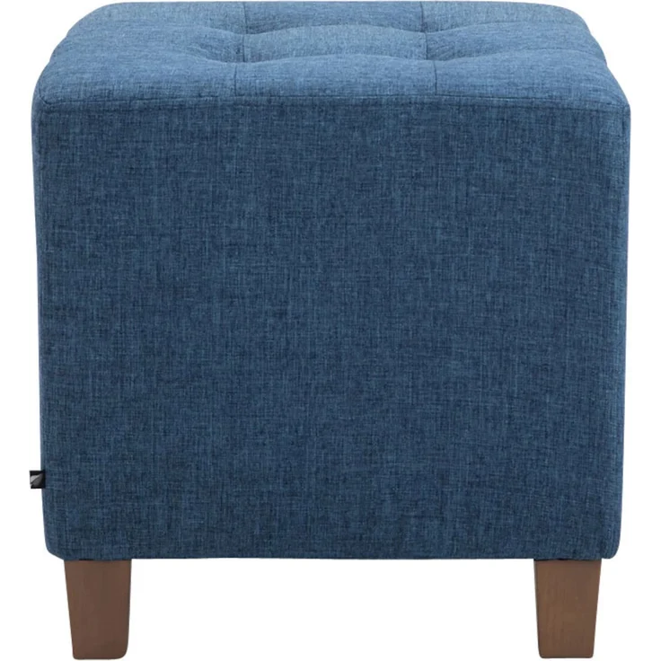 CLP 2er Set Sitzhocker Pharao, antik-hell mit hochwertiger Polsterung - Farbe:blau – Bild 3
