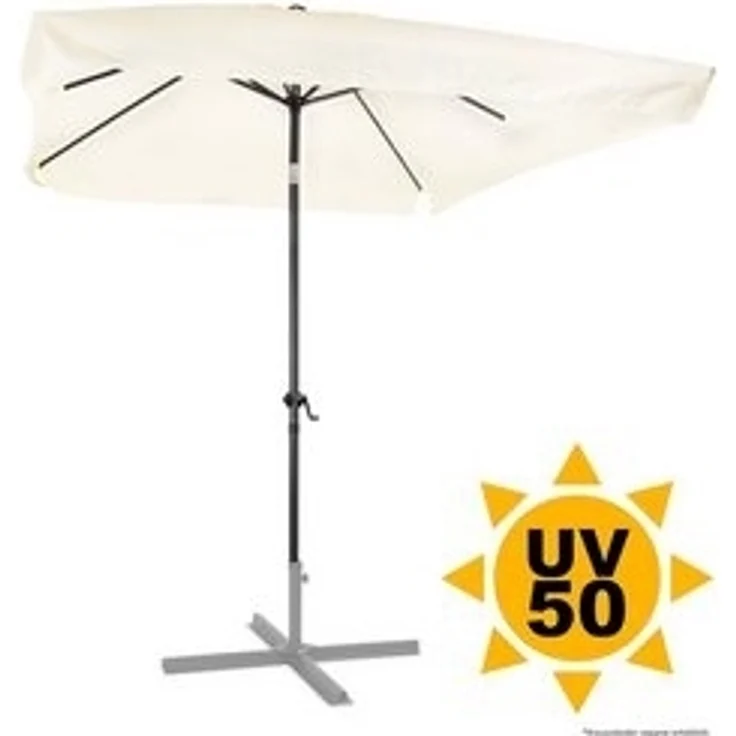 ONDIS24 Marktschirm Sonnenschirm 3x2 Meter rechteckig mit Volant, Knick-Gelenk, Kurbel, Gestell aus Stahl, UV 50, mit Air-Vent – Bild 6