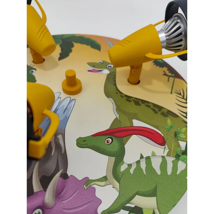Kinderzimmer Deckenstrahler 3-flammig mit Dino Motiv, Ø 35cm – Bild 6