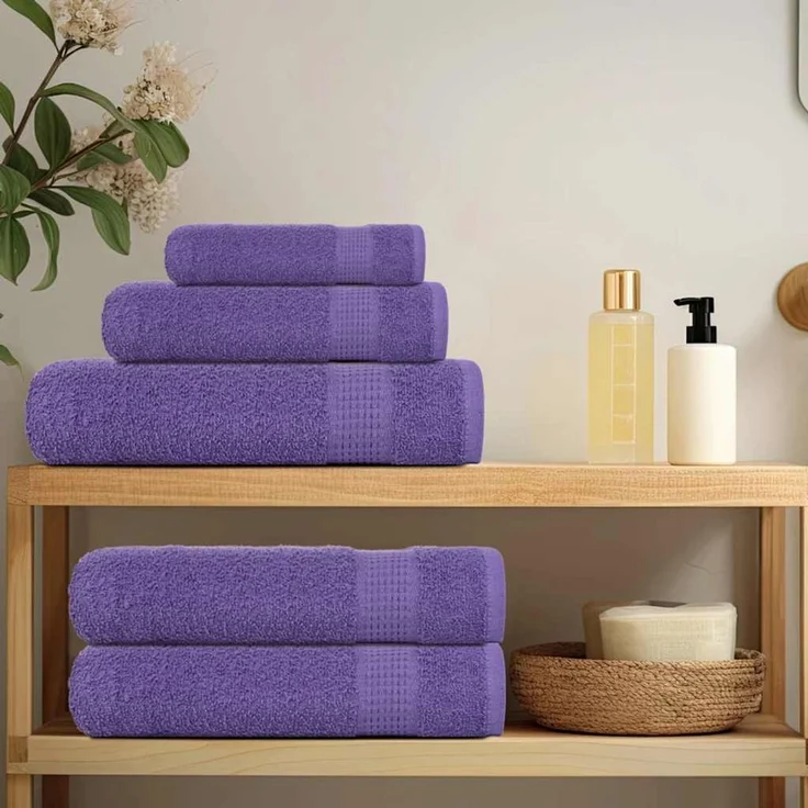 vidaXL Saunatücher FROGN 4 Stk. Lila 80x200 cm 360 g/m² 136888 – Bild 3