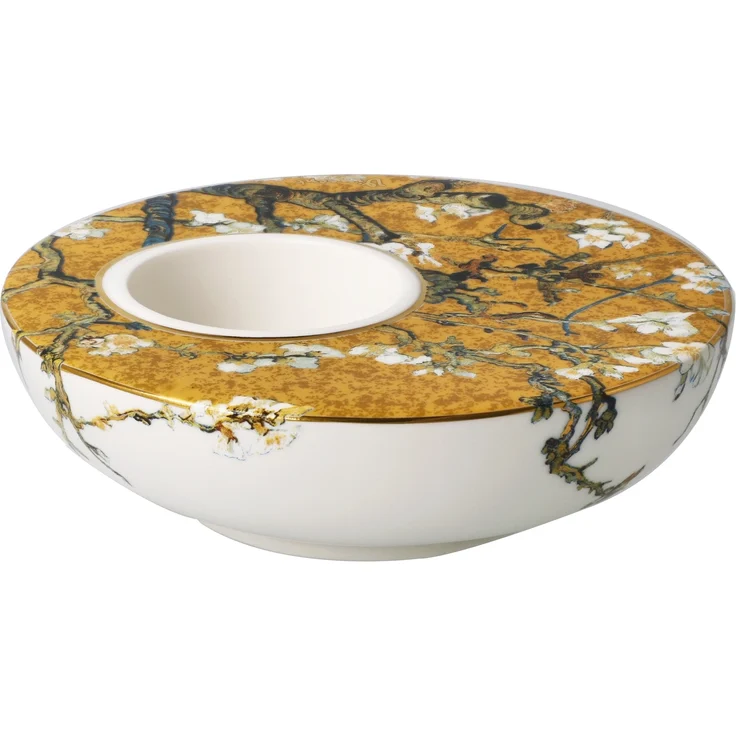 Goebel / Vincent van Gogh Mandelbaum Gold,Kerzenhalter,12,0cm x 12,0cm x 4,0cm / Porzellan / 12,0cm x 12,0cm x 4,0cm – Bild 4