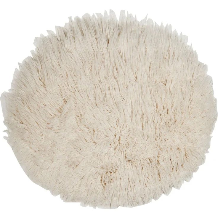 THEKO Wollteppich Flokati XXL, handgewebt, rund, Höhe: 100 mm, original griechischer Flokati, Hochflor, reine Wolle, auch in rund – Bild 1