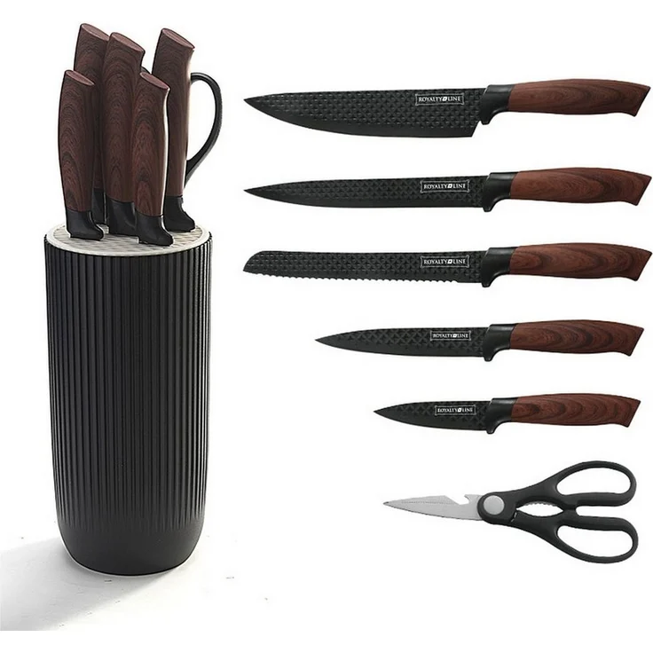 Messer Kochmesser Messerständer Messerset 7-tlg. Royalty Line schwarz RL-DCO7B – Bild 5