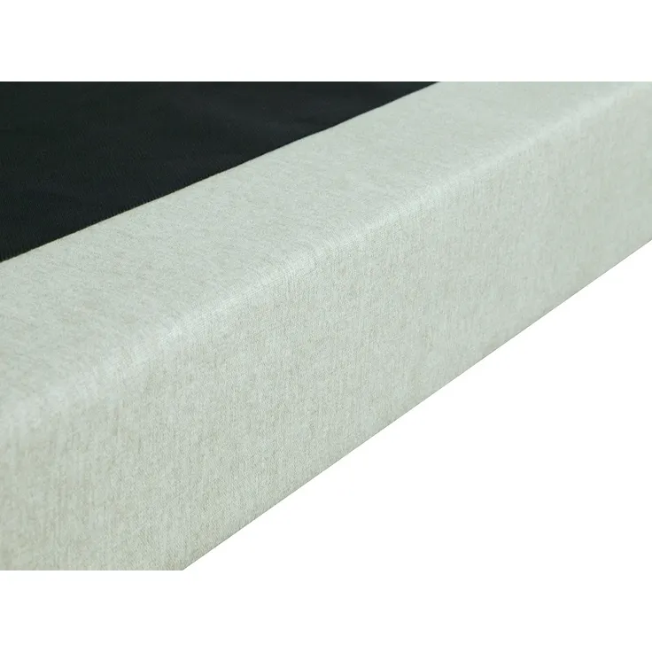 Vente-unique - KOZANI Lattenrost und Bettrahmen Stoff Beige - B 90 cm x H 23 cm x L 190 cm – Bild 4