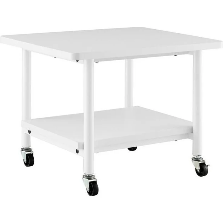 COSTWAY Druckertisch, mit 2 Ebenen & 4 Rollen, bis 35 kg, 49x40x38cm – Bild 4