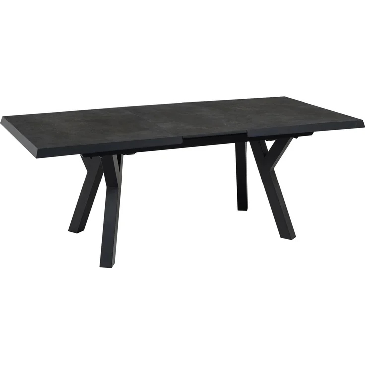 Lesli Living Gartentisch ausziehbar MURCIA NEGRO Metall Keramik anthrazit 163 x 93 – Bild 3