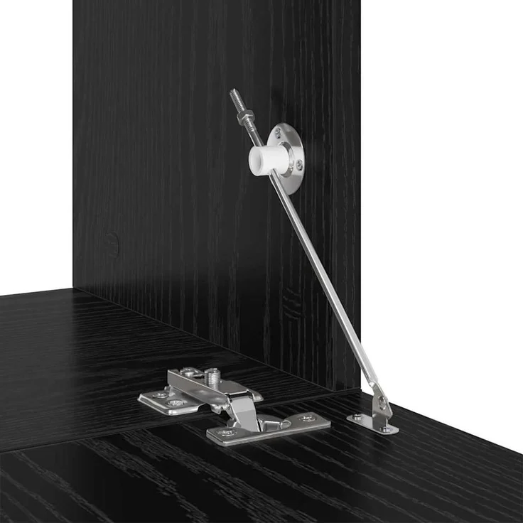 vidaXL TV-Schrankset Wandmontiert Schwarz Eichen-Optik Holzwerkstoff 3393352 – Bild 6