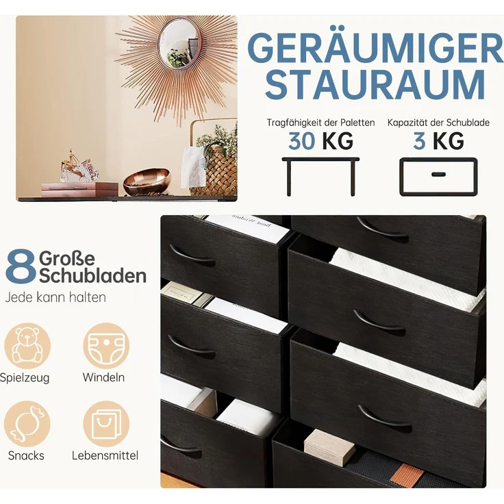 SURFOU Wandregal Regal wand 3+1 Stück Hängeregal Schweberegal Küche Holzregal, für Wohnzimmer, Küche, Arbeitszimmer, Badezimmer, Regalbrett 2 Montagemöglichkeiten, Regal zur Präsentation – Bild 6