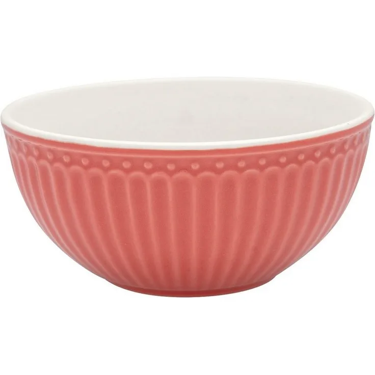 Greengate Müslischale Alice Müslischale coral 14 cm, Steinzeug, (Schüsseln & Schalen)