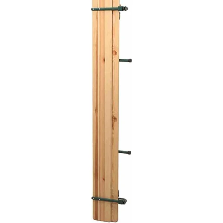 Fun Star Festzeltgarnitur mit Rückenlehne, 3-teilig, Holz natur / Stahl grün, 87 x 60 x 220 cm – Bild 4