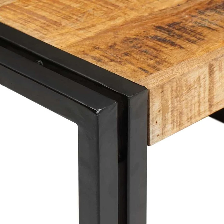 vidaXL Badregal Braun 40 x 50 x 23 cm Massives rohes Mangoholz 4102751 – Bild 8