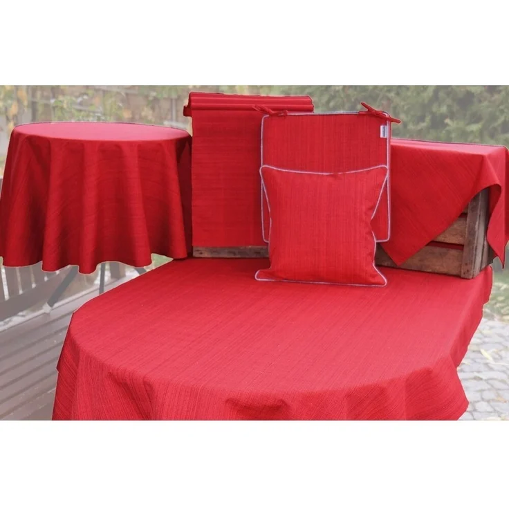 matches21 HOME & HOBBY Tischdecke Outdoor Garten-Tischdecke mint-grün rund 145 cm abwaschbar (1-tlg), Modernes wetterfestes Tischtuch für Außenbereich Garten-Tisch – Bild 3