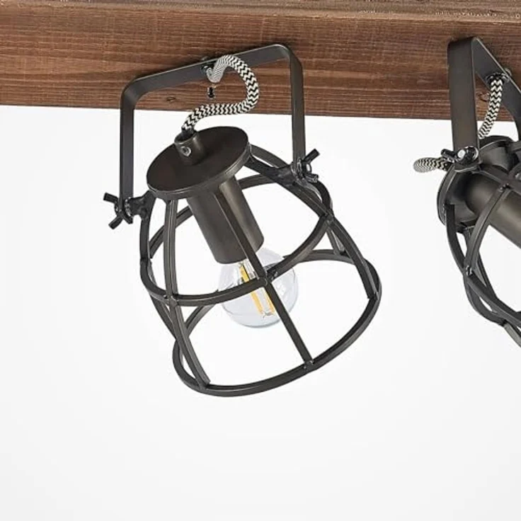 Lindby Deckenleuchten Rutger, Holz IP20, 3 x 25 W – Bild 6