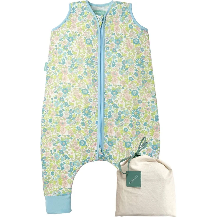 molis&co. Baby-schlafsack mit Füßen. 0.5 TOG. 80 cm (2 Jahre). Ideal für den Sommer. Commelina. 100% Baumwolle (OEKO-TEX 100). – Bild 1