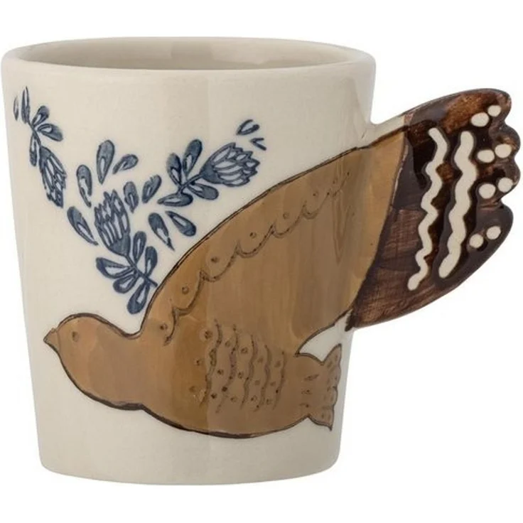 Bloomingville Tasse Hezha Tasse aus Steingut natur, Höhe 9cm – Bild 3