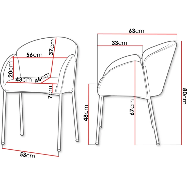Stühl MUZ DC/1257/GL (Farbe: 77-Schwarz) – Bild 7