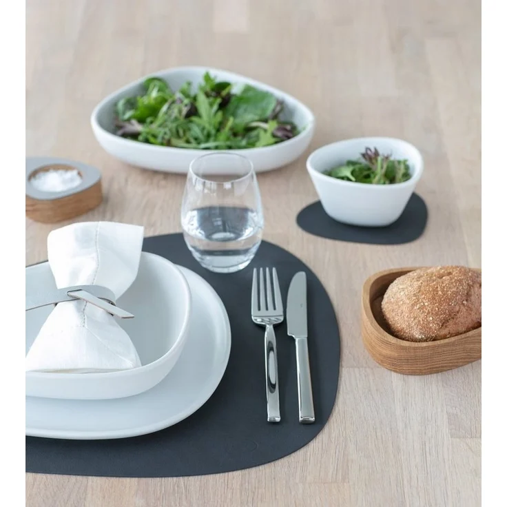 LIND DNA Table Mat Curve L 37x44 cm Nupo Anthracite – Bild 2