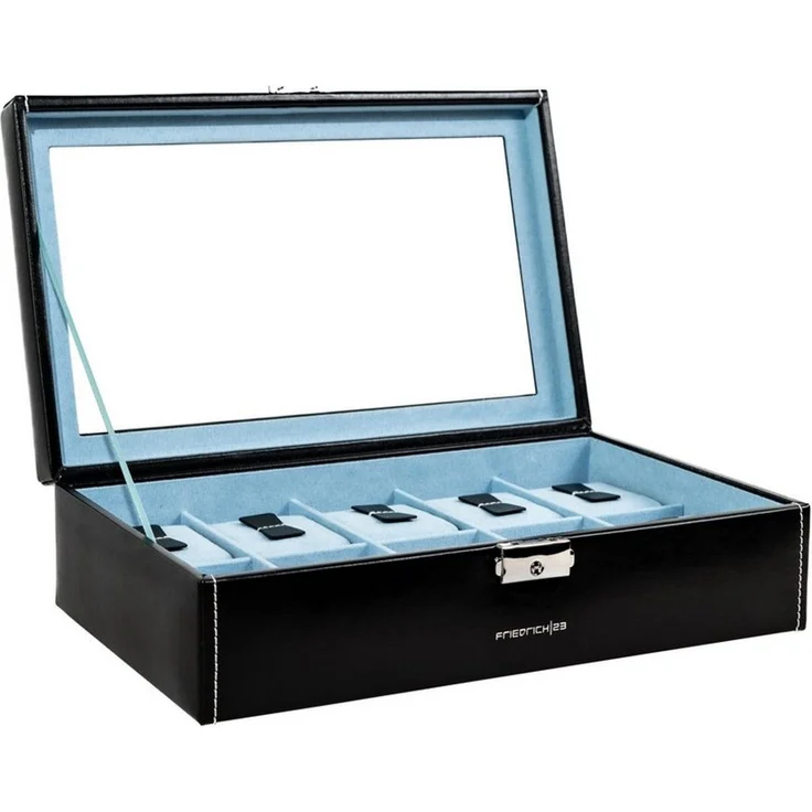 Friedrich23 Uhrenbox Bond mit Glasdeckel für 10 Uhren – Bild 5