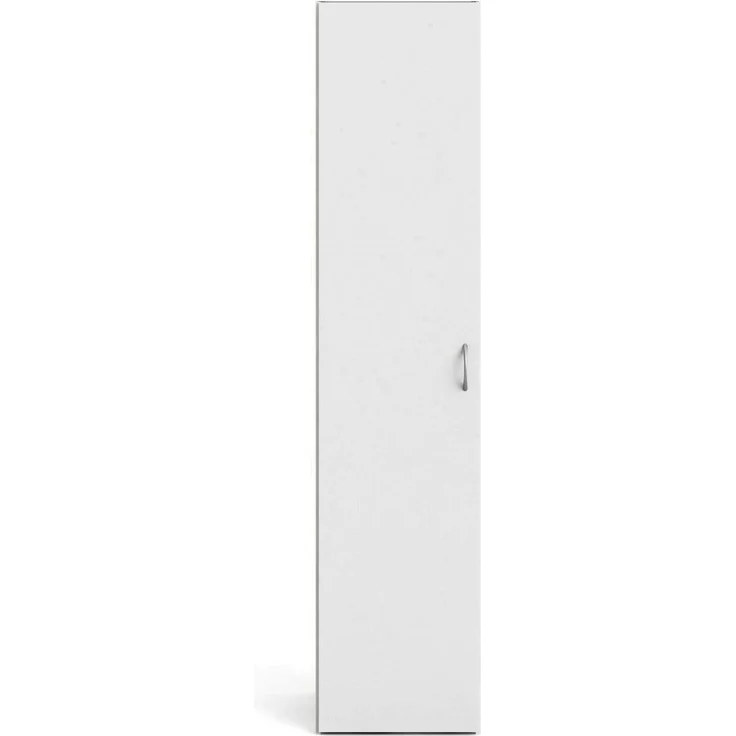 Dmora - Eintüriger Kleiderschrank mit DREI Innenregalen, Farbe Weiß, Maße 39 x 175 x 41 cm – Bild 9