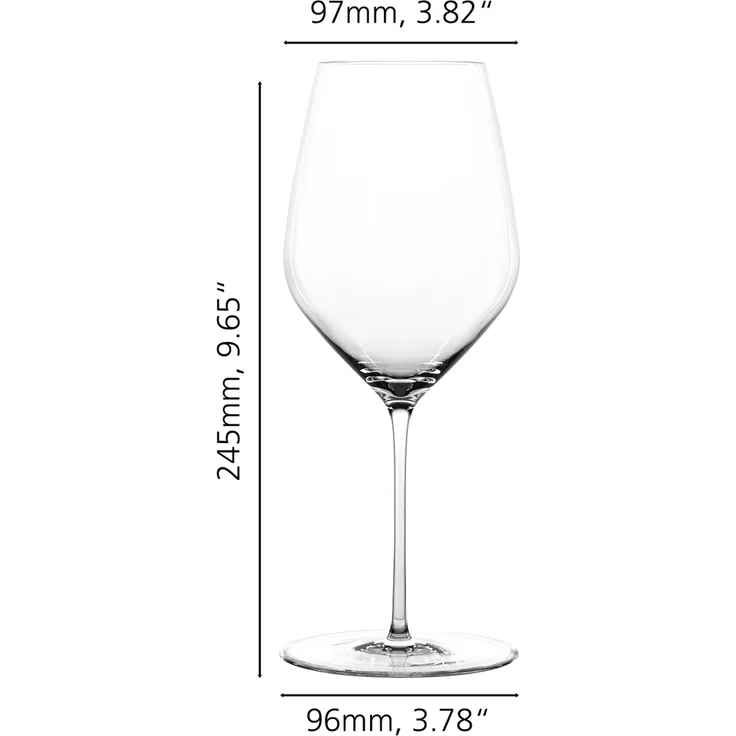 Spiegelau Hi-Lite Bordeauxglas 650 ml 6er Set + Poliertuch – Bild 3