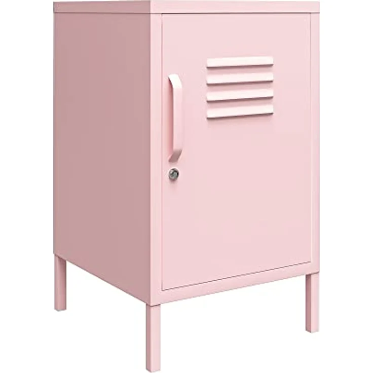 Cache | Beistelltisch mit 1 Tür in Metal Pink – Bild 1