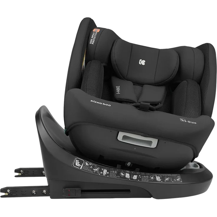 Kikkaboo i-Size Kindersitz i-Hike (40-150 cm) Isofix, 360° drehbar, verstellbar schwarz – Bild 4