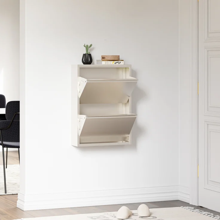 Schuhkipper Sokndal mit 2 Klappen Pfefferweiß [en. casa] – Bild 6