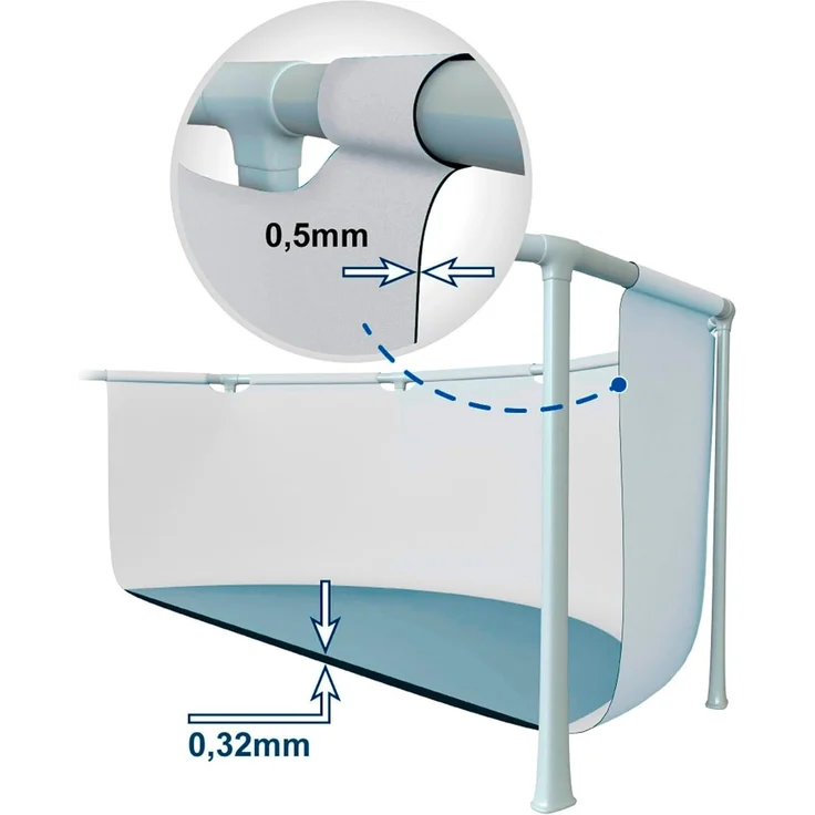 INTEX 'Prism' Frame Pool, Stahlrahmenbecken, inkl. Filterpumpe, 366x76 cm – Bild 6