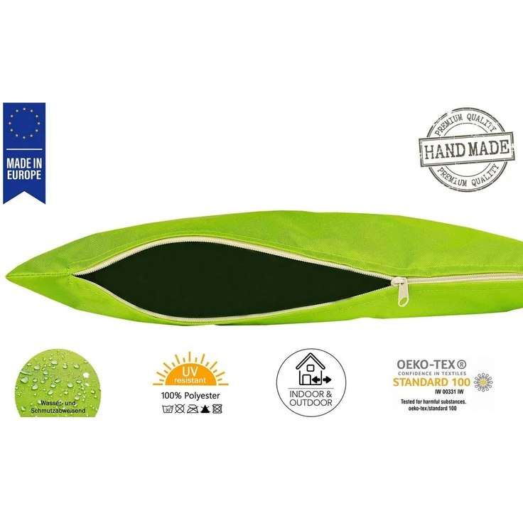 JACK Kissenbezüge 2er Set 50x50cm Outdoor Wasserfest, (2 Stück), 2x Kissenhülle, strapazierfähig, wasserabweisend, Innen & Außen – Bild 2