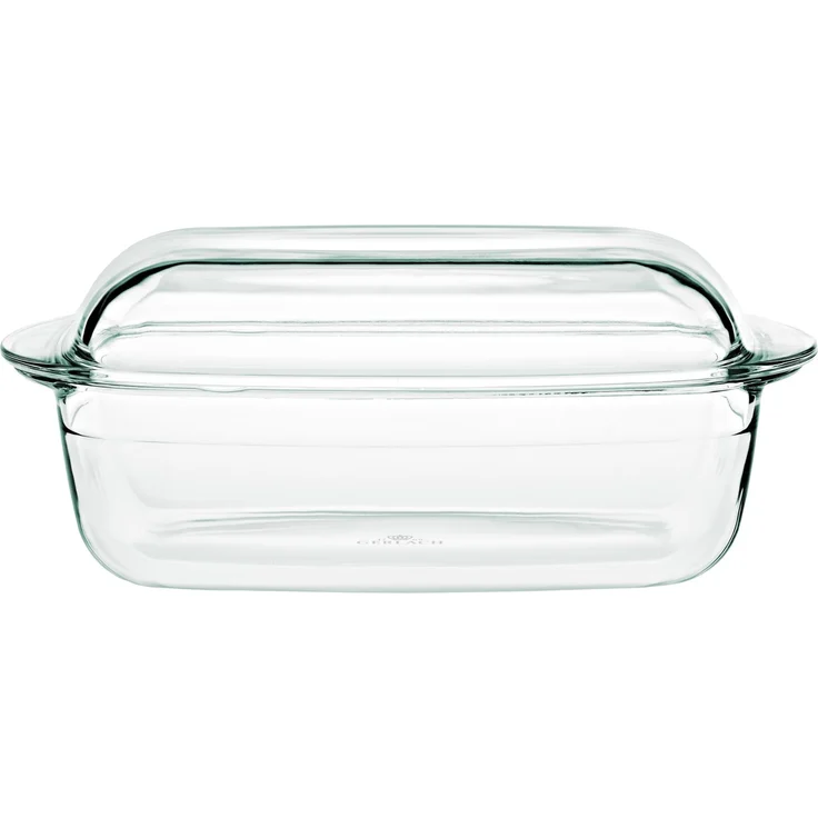 Gerlach 1760 Auflaufform 4,5 l Aus Hitzebeständigem Glas Borosilikatglas Mit Deckel Rechteckig 27x18 cm Für Backofen Gefrierfach Flow