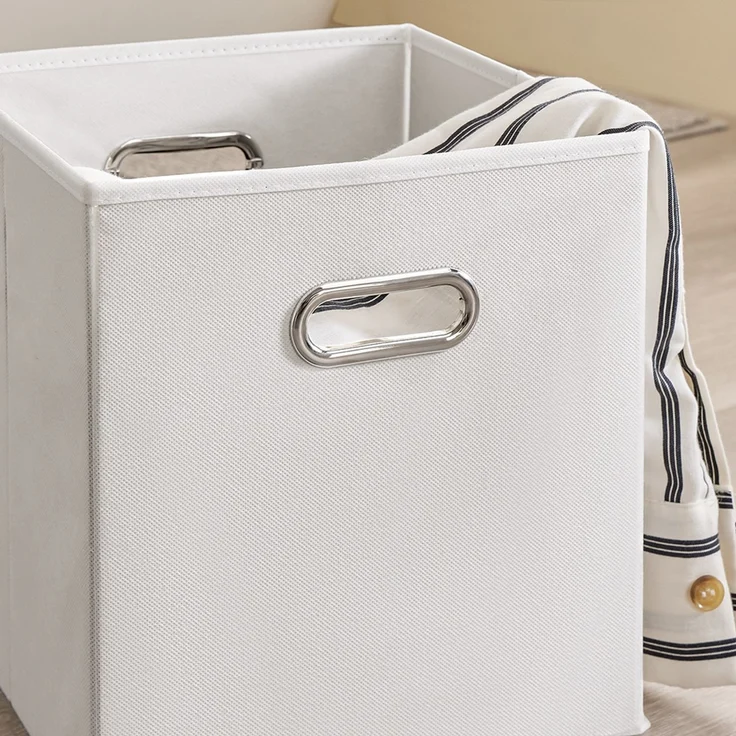 SoBuy BZR213-W Wäscheschrank, MDF, Lackiert, Weiß, 78 x 90 x 38 cm – Bild 8