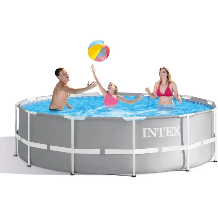 INTEX 'Prism' Frame Pool, Stahlrahmenbecken mit Filter und Leiter, 366x99 cm – Bild 11