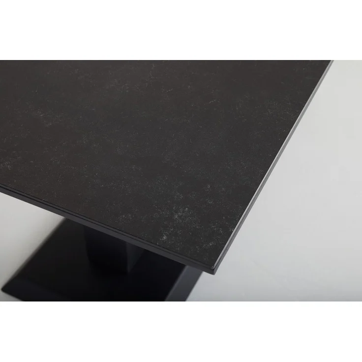 Gartencouchtisch Heis, aus Aluminium und Glas, modern, höhenverstellbar, schwarz – Bild 5