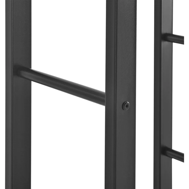 Kaminholzregal Kasan 75x150x25 cm Stahl Schwarz en. casa – Bild 3